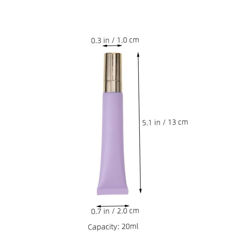 FRCOLOR 2pcs 20ml Zinc Alloy Massage Head Refillable Eye Cream Tubes Travel Essential Oil Dispenser - Image 2